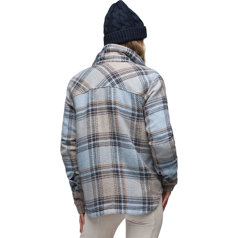 Women's Prana Lower Falls Flannel Jacket in the Big Sky Blue Size M - Picture 4 of 16